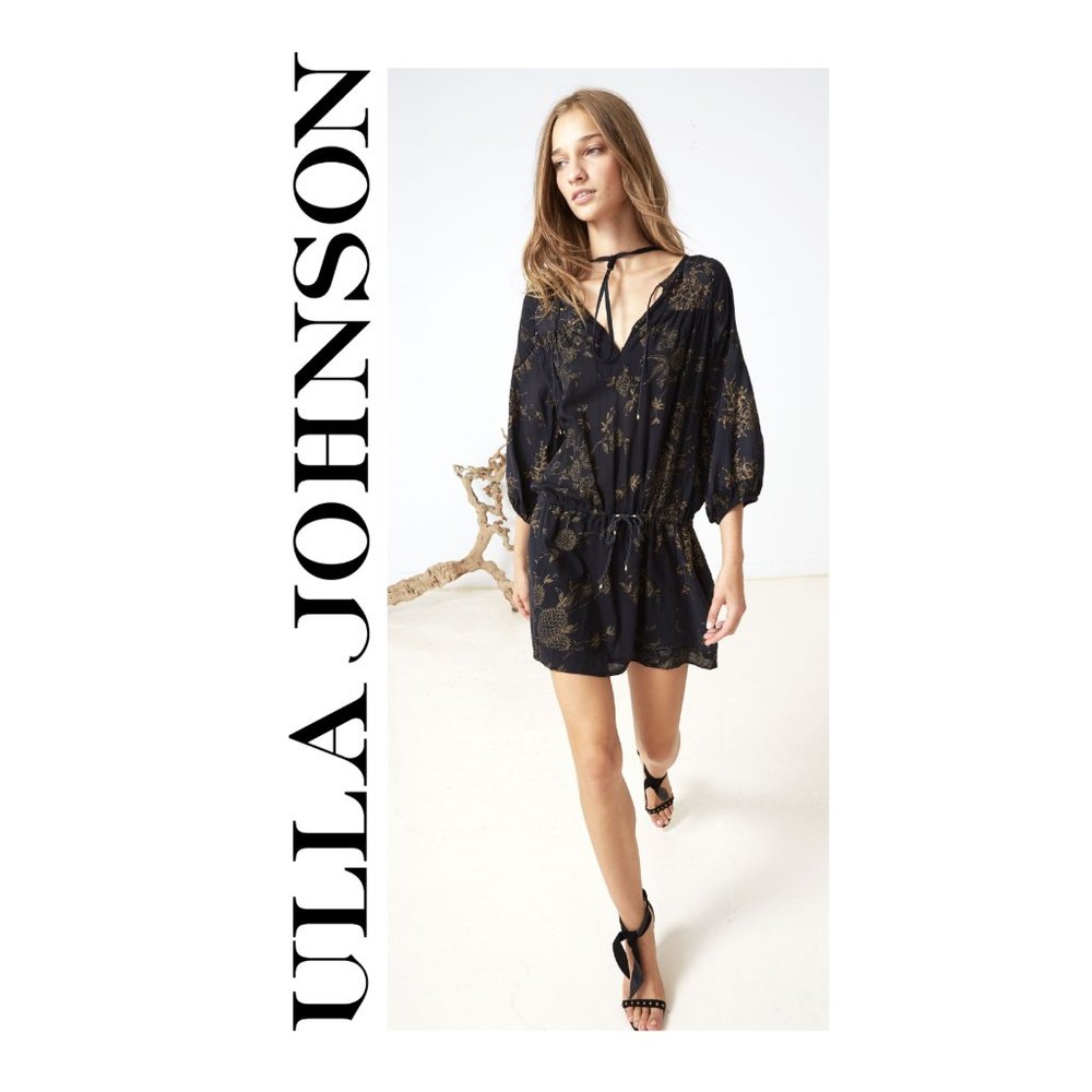 Ulla Johnson Varca Keyhole Neck Floral Mini dress